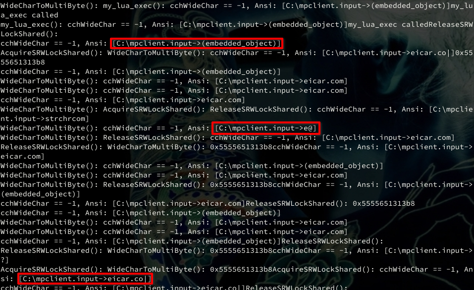 Fuzzed output