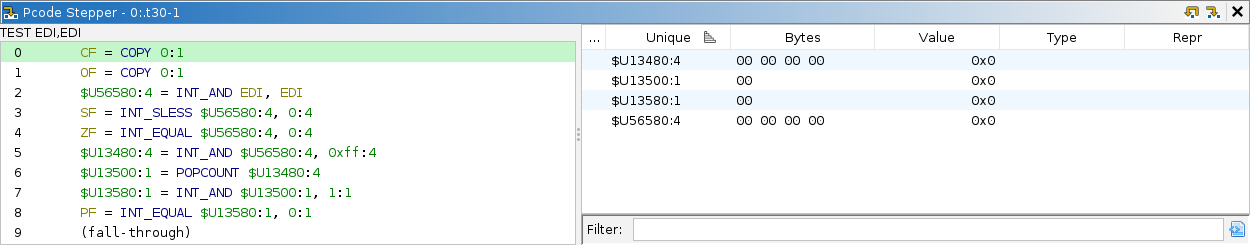 P-code stepper