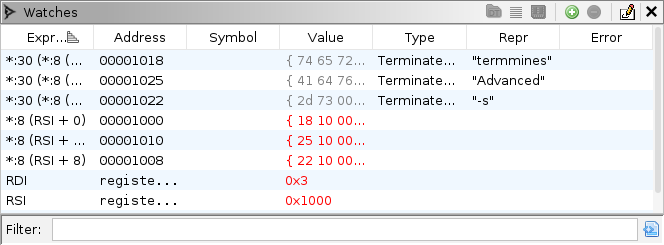 Watches for patching command-line arguments after setting